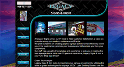 Desktop Screenshot of legacysignsandiron.com